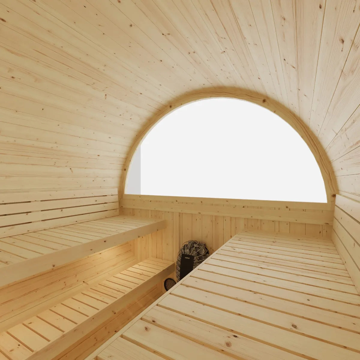 Finnish Barrel Sauna Helsinki — 4-Person with Terrace