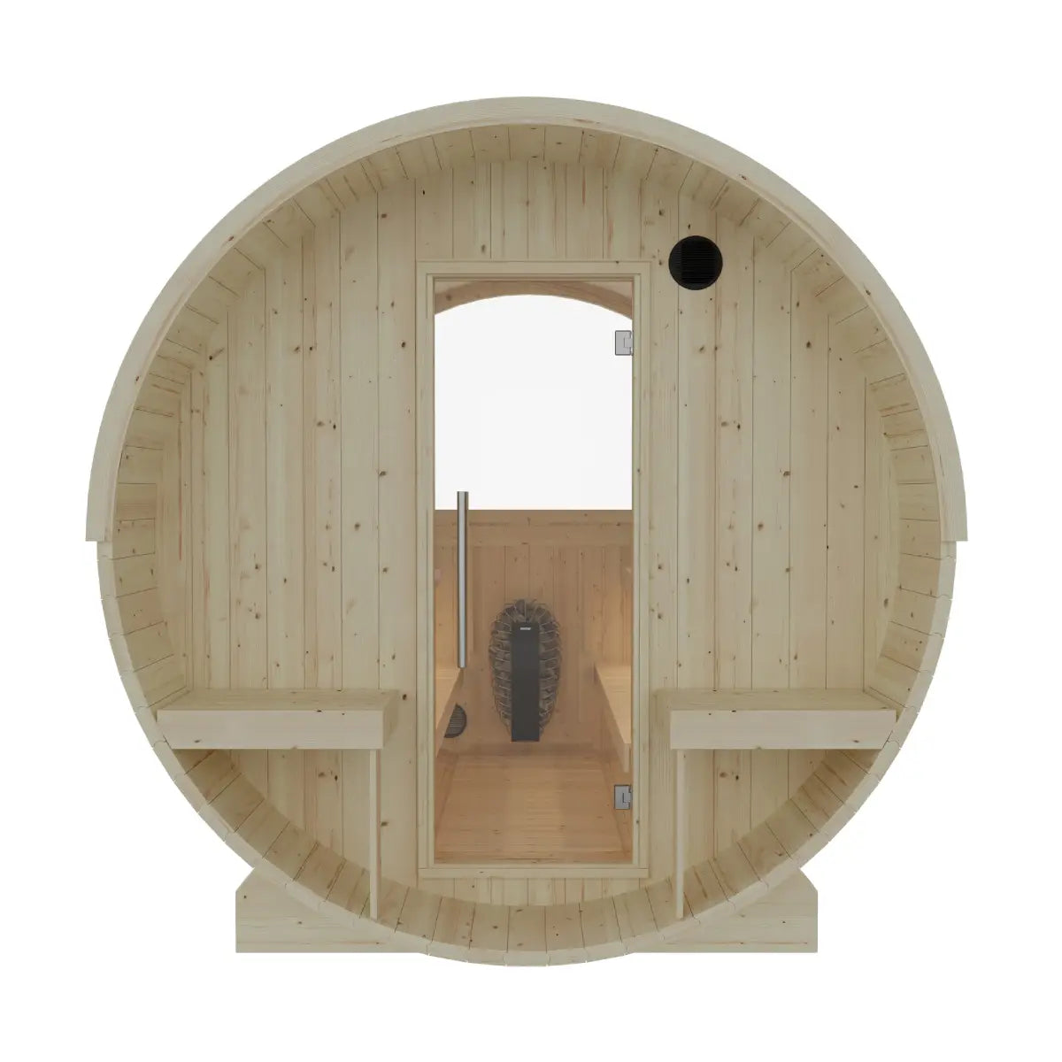 Finnish Barrel Sauna Turku — 6-Person with Terrace