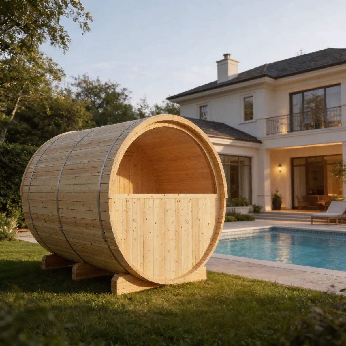 Finnish Barrel Sauna Vassa — 6-Person