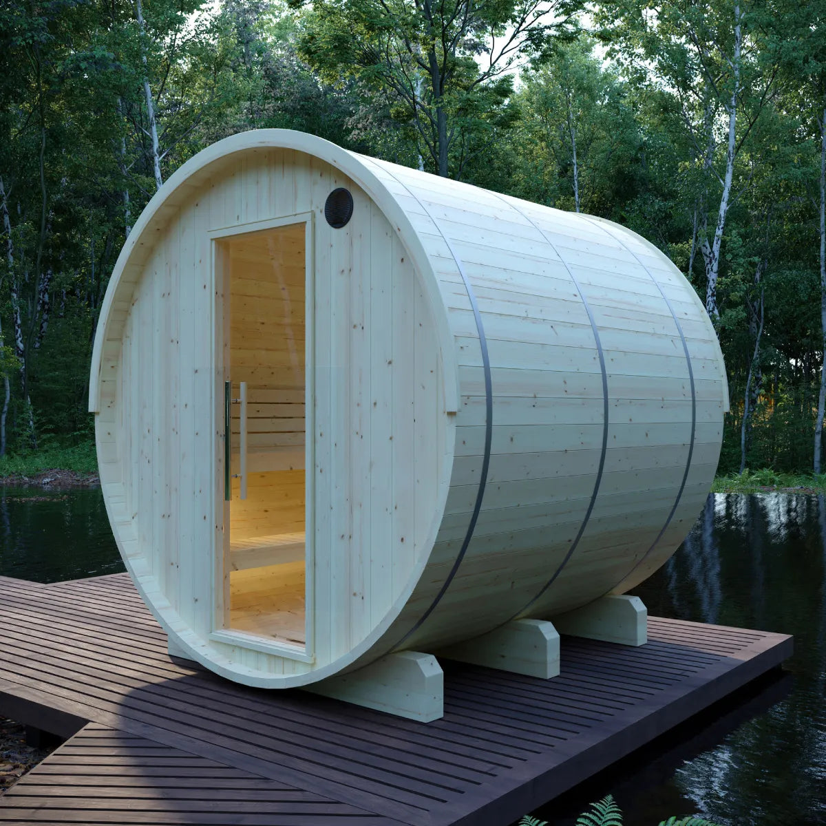 Finnish Barrel Sauna Vassa — 6-Person