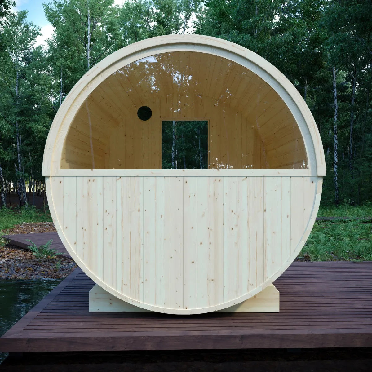 Finnish Barrel Sauna Vassa — 6-Person