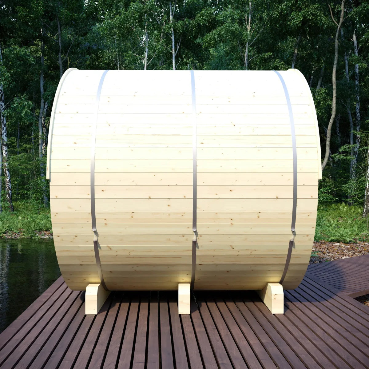 Finnish Barrel Sauna Vassa — 6-Person