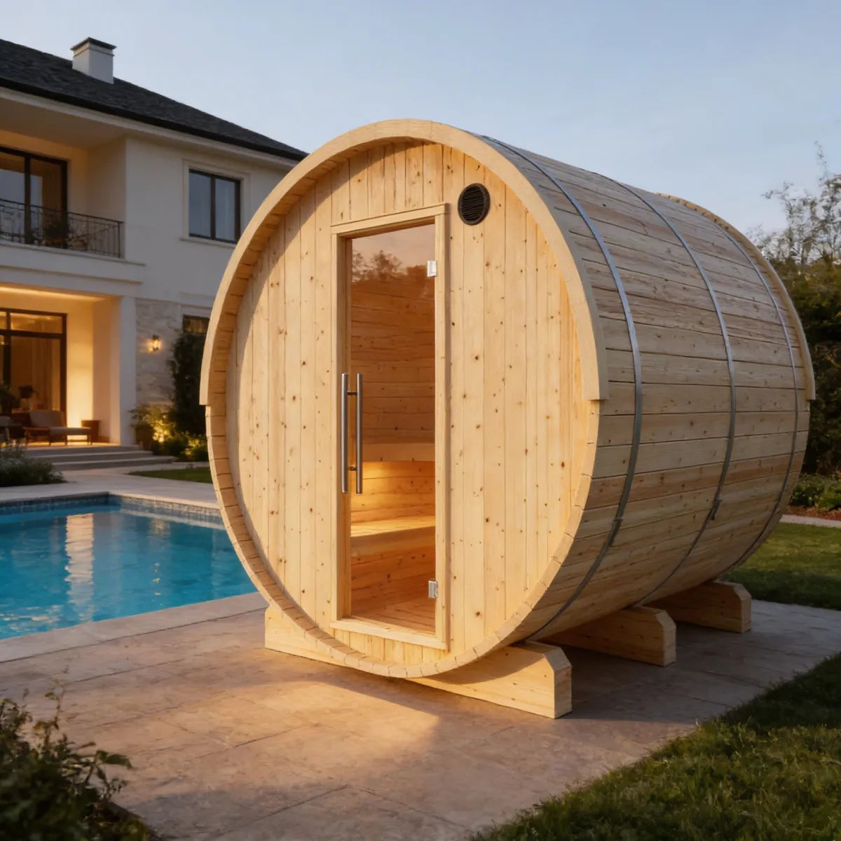 Finnish Barrel Sauna Vassa — 6-Person
