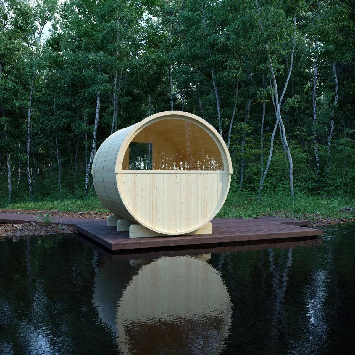 Finnish Barrel Sauna Vassa — 6-Person